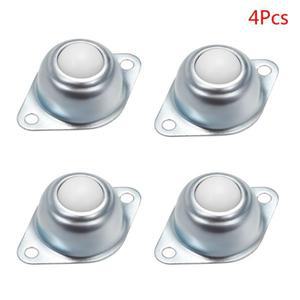 4PCS 범용 나일론 롤러 볼 전송 베어링 캐스터 처리 시스템 액세서리 용 라운드 황소 휠