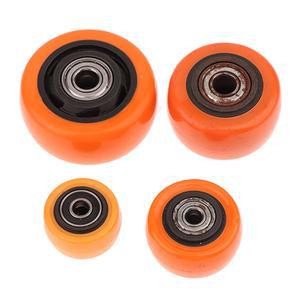 1Pc 고하중 용량 PVC 캐스터 휠(이중 베어링 포함) 가정 및 사무실용 내마모성 가구 교체