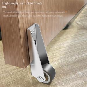 2/4Pcs 측면 장착 캐스터 자동 고무 바퀴 서랍 캐비닛 카운터 가구용 플랫 푸시 텔레스코픽