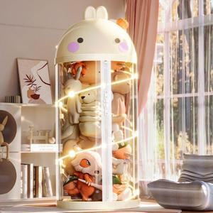 인형 정리함 원통형 세로형 플라스틱 보관통 기저귀 솜깅이 정리 인형보관함