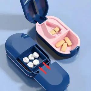 약통 휴대용 케이스 알약 컷팅기 영양제 보관