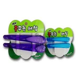 헤어 바나나핀 집게핀 2p 머리 악세사리 집게삔 칼라 집게삔