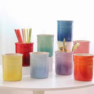 조리대 용 도자기 주방기구 홀더, 칼 숟가락 및 포크 세라믹 보관 주최자, 요리 도구 용기