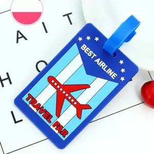 여행필수품 여행용 카드 네임택 가방 캐리어 네임태그 블루 수화물