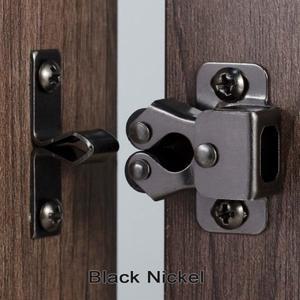 가구 도어 스토퍼 골동품 구리 색상 찬장 캐비닛 롤러 래치 스트라이커 및 무료 나사가있는 트윈 더블 캐