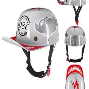 스냅백헬멧 오토바이 반모 하프 커스텀 하이바 헬멧