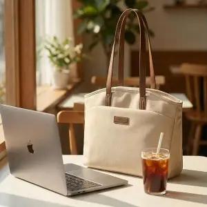 STSL 캔버스 여성 보부상 수납 데일리 워킹맘 숄더백 기저귀가방