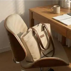 STSL 캔버스 직장인 데일리 가방 여성 보부상 숄더백 기저귀가방