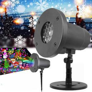 LED 눈송이 프로젝션 램프 라이트 rgb 수유등 Led 할로윈 회전 C 60W 파도