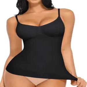 필인걸 여성 탱크 탑 쉐이프웨어 배변 컨트롤 슬리밍 카미 심리스 컴프레션 V 넥 카미솔