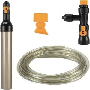 하이거 버킷 프리 수족관 물 교환 키트 어항 사이펀 자갈 청소기 롱 호스 교환기 유지 관리 도구 25피트