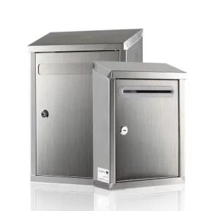 프리미엄 야외 스텐 우체통 비밀번호 우편함 벽걸이 실외 캐비닛 일체형