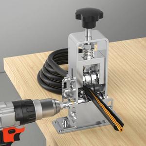 휴대용 와이어 스트리퍼 수동 도구 핸드 크랭크 전기 드릴과 1-25mm 케이블 필링 기계