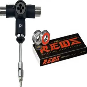 스케이트하우스 본즈 레드 베어링 W 래칭 다기능 스케이트보드 스케이트 도구