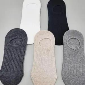 남성용 골지 발목 덧신 양말 5종세트 페이크삭스 골지