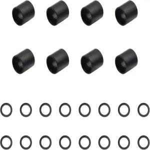 HAJXZH 2 세트 롱보드 스케이트보드 브래킷 휠용 스페이서 및 와셔 블랙 하드웨어