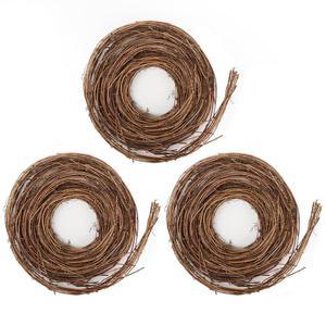 3피스 포도나무 화환 크리스마스 나뭇가지 꽃병 천연 DIY 덩굴 결혼식 홀리데이