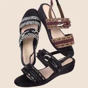 [SBG8QSZ]웨지 통굽 샌들 쿠션 키높이 샌들힐 슬리퍼