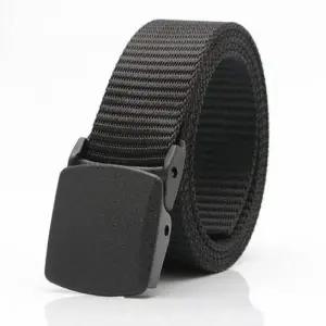 남성용 캐주얼 패브릭 캔버스 버클 벨트 120cm 허리띠 스트랩