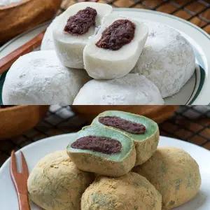 [반반구성] 국내산 찹쌀떡 1.5kg+쑥개떡 1.5kg (총 60입/개별포장)