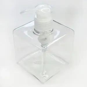 ( )사각 펌핑 투명 공병 로션 샴푸 통 소분 용기 250ml 여행용공병 화장품 욕실디스펜서 용기 로션공병