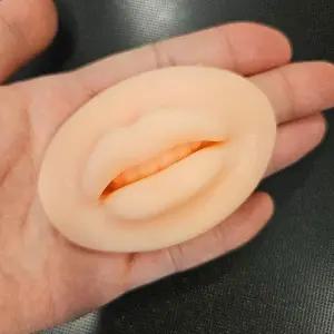 [에스에스_62]5D 실리콘 입술 연습용 고무판 재료 입술모형