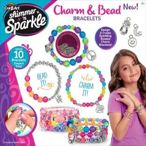 CRA-Z-Art의 Shimmer n Sparkle Charm Bead Bracelet Maker - DIY 우정 팔찌 만들기 키트