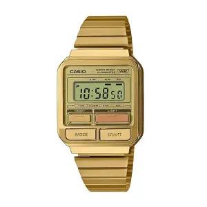 카시오 A120WEG-9A 정품 공용 사각 메탈 손목시계