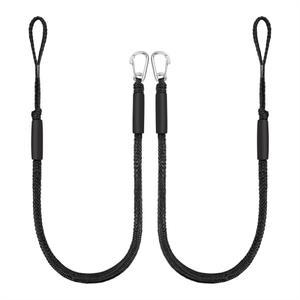 X38A-보트용  제트스키용  폰툰용 헤비듀티 계류용 2개입 4피트 번지 도크 라인 (스테인리스 스틸 클립 로