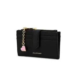 질스튜어트 JILLSTUART 블랙 로고배색 소가죽 카드지갑 JAWA3E411 BK