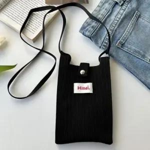 [패션] 미니 핸드폰 휴대폰 가방 여성 니트 크로스 백 블랙 크로스백 여행용 여름 휴대폰백