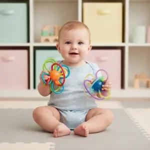 링치발기 소프트링 치발기 아기 소프트 치아발육기 유아 딸랑이 오감발달 촉감자극 고리장난감
