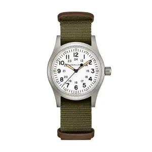 [신세계라이브쇼핑]해밀턴 H69439411 카키 필드 매커니컬 38mm 남성 시계