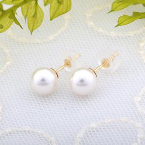 [엘리스톤] 14k 깊고은은한 스왈 6~10mm 진주 귀걸이