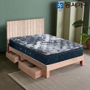 동서가구 힐링 히노끼 편백나무 서랍형 통원목침대 내추럴옹이 헤드형 S_프레임 DF642934