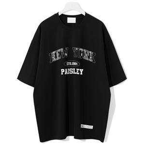 [하프클럽/엠엔씨]박스핏 뉴욕페이즐리 반팔티 (MDBT200IM)