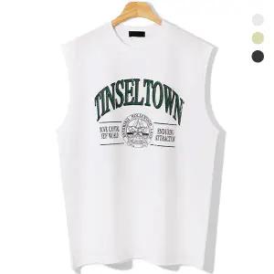 [하프클럽/엠엔씨]틴셀타운 오버핏 나시티 (MDST067NT)