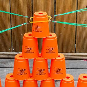 협동 스텍스 고무줄 컵쌓기 스태킹 협동 게임 놀이 행사 야유회