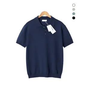 [엠엔씨][MNC] 시엘 버튼카라 반팔니트 (MDBT633RO)