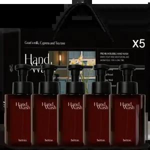 헤트라스 퍼퓸 버블 대용량 핸드워시 515ml 5개 선물세트 인테리어 핸드솝 거품비누