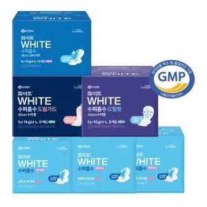 [화이트]화이트 수퍼흡수(24) 생리대 패드,오버나이트,수퍼롱 3팩