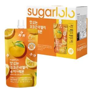 [인테이크] 슈가로로 무설탕 맛있는 코코 곤약젤리  유자&레몬 150g*10팩