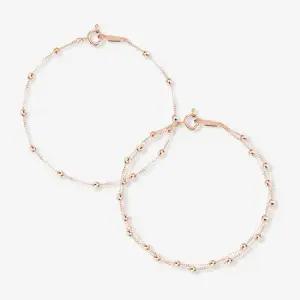 14k 통통볼 트윗체인 팔찌 B타입 16.5cm)