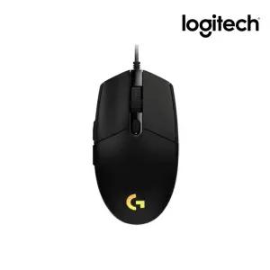 국내정품 로지텍코리아 G102IC 2세대 LIGHTSYNC 블랙 벌크 유선 게이밍 광마우스 PC방