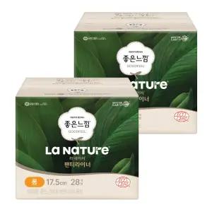 [좋은느낌]좋은느낌 라네이처 네이처백 팬티라이너 롱 28PX2팩