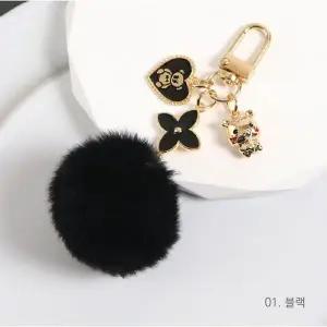 [하프클럽/](청결공감) 귀여운 폼폼이 키링 열쇠고리 가방고리