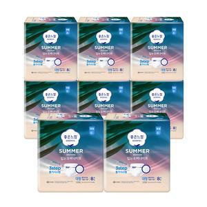 좋은느낌 썸머 생리대 입는 오버나이트 대형 8매 X 8팩 입는 생리대