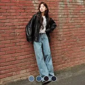 [지오다노] 415933 여 MW 와이드 데님