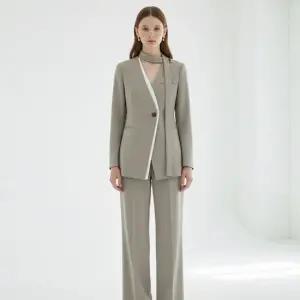 펄틴 스카프 자켓 팬츠 세트_RE1OP004