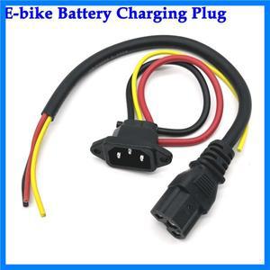 전자 자전거 배터리 충전 소켓 전기 자동차 커넥터 충전 플러그 범용 3 수직 DC 72V 10A 케이블 60V 차량용